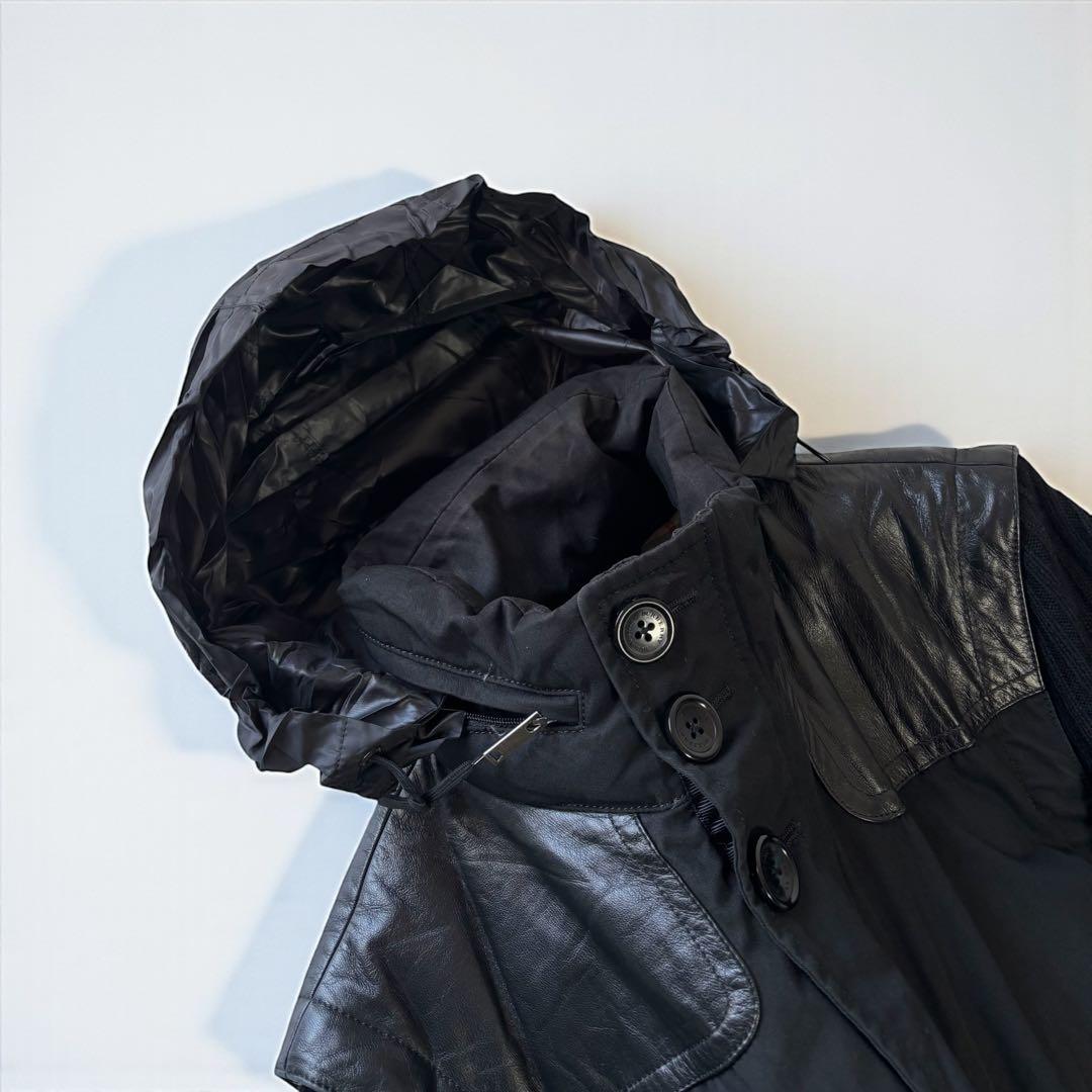 BURBERRYダウンジャケット袖ニット2WAY正規品メンズバーバリー革アウター