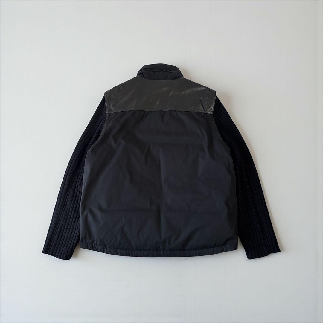 BURBERRYダウンジャケット袖ニット2WAY正規品メンズバーバリー革アウター