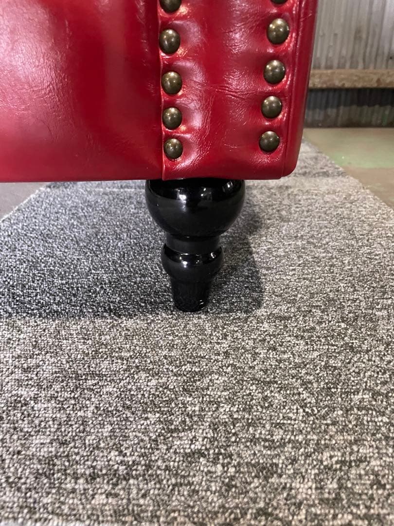 【パオパオ】チェスターフィールド 2人掛けソファ