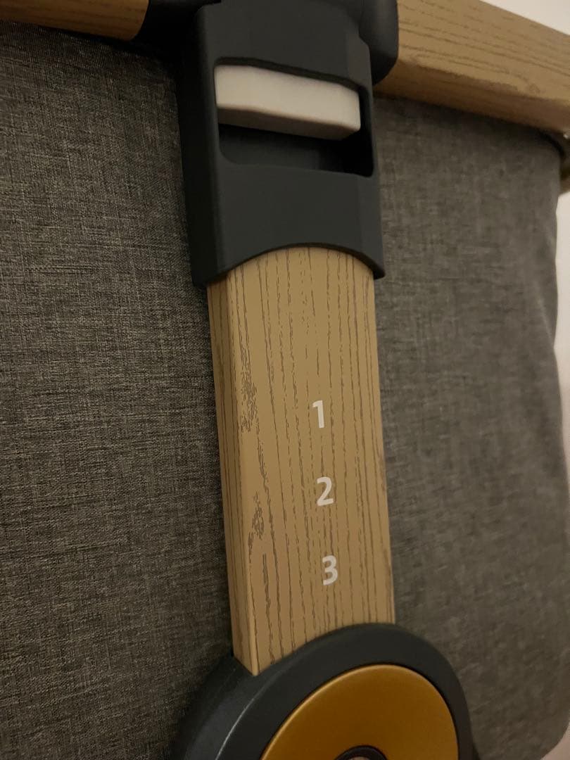 ベビーベッド グレー 蚊帳付き