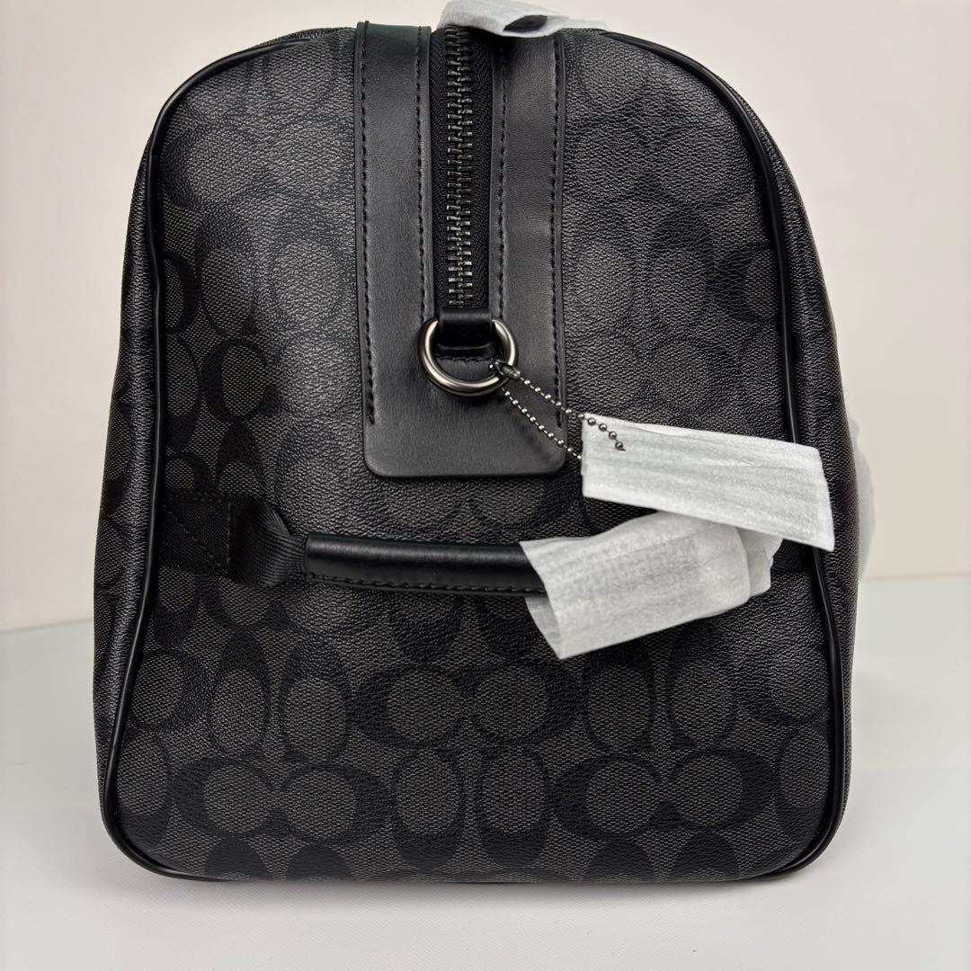 【COACH】 タグ有り ボストン バッグ ショルダーストラップ付き ブラック