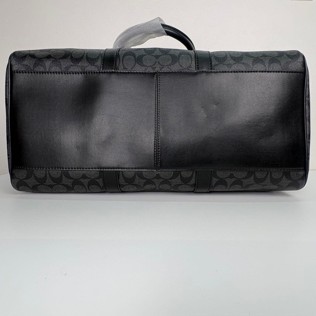 【COACH】 タグ有り ボストン バッグ ショルダーストラップ付き ブラック