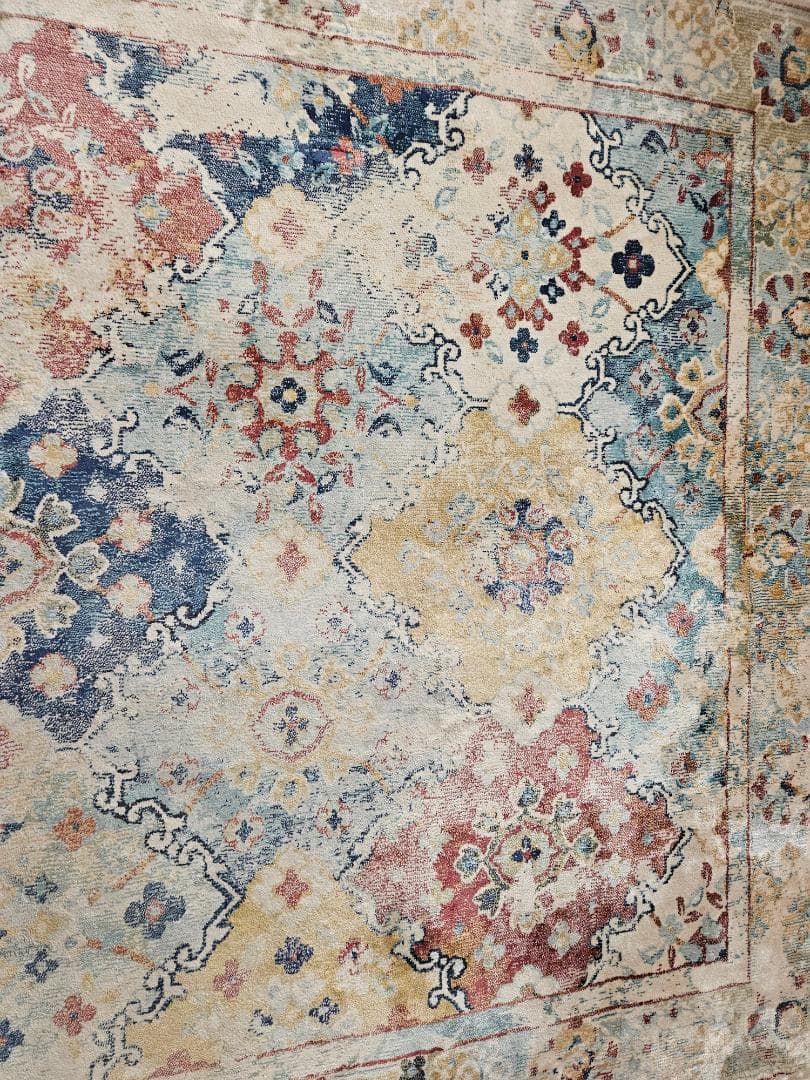 多色オリエンタルデザインラグ