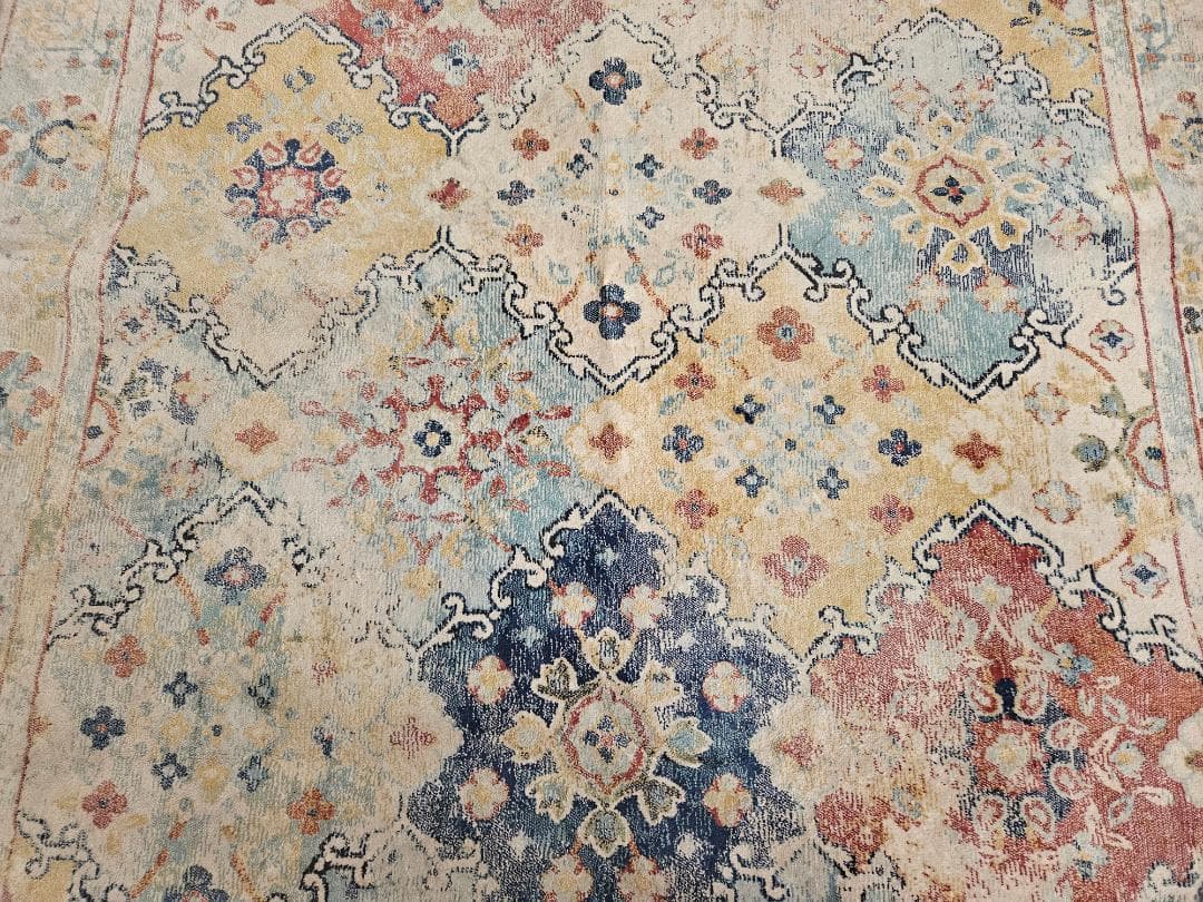 多色オリエンタルデザインラグ