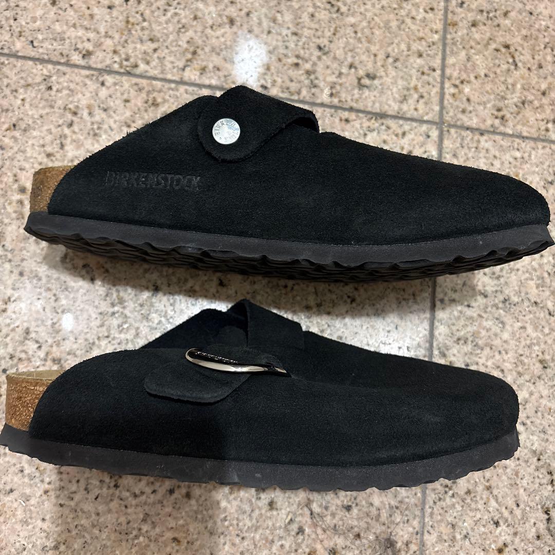 ビルケンシュトック☆ボストン　ビッグバックル　黒色