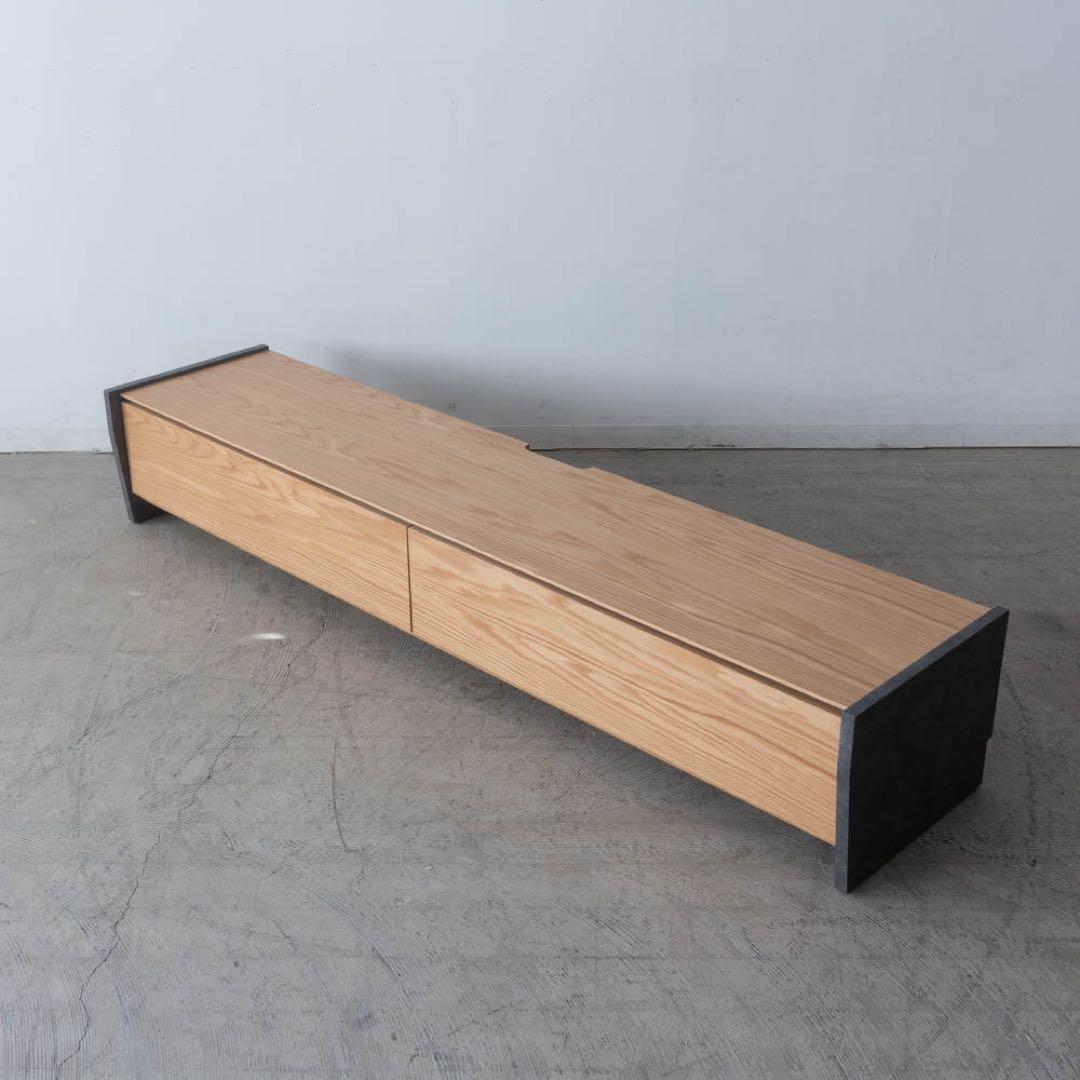 pupupu※プロフィールご一読ください 様　木製テレビ台 引き出し2つ付き