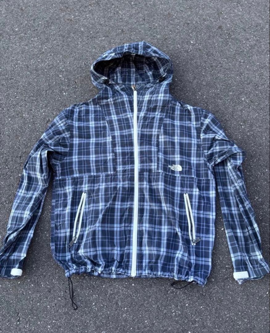 THE NORTH FACE チェック柄ナイロンジャケット