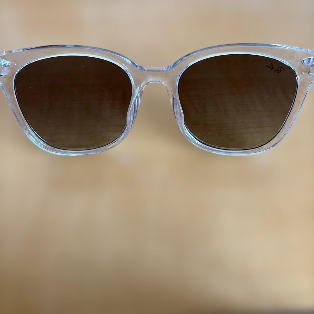 Ray-Ban クリアフレーム サングラス　レンズ グレー
