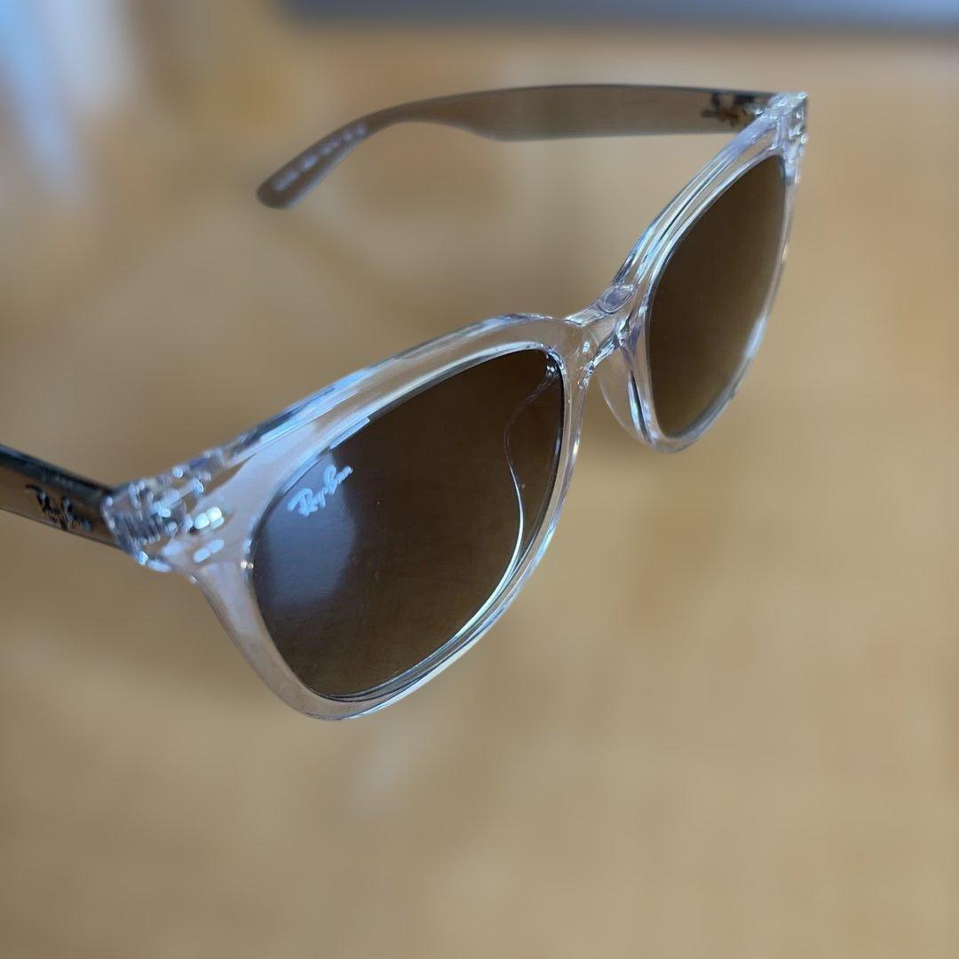 Ray-Ban クリアフレーム サングラス　レンズ グレー