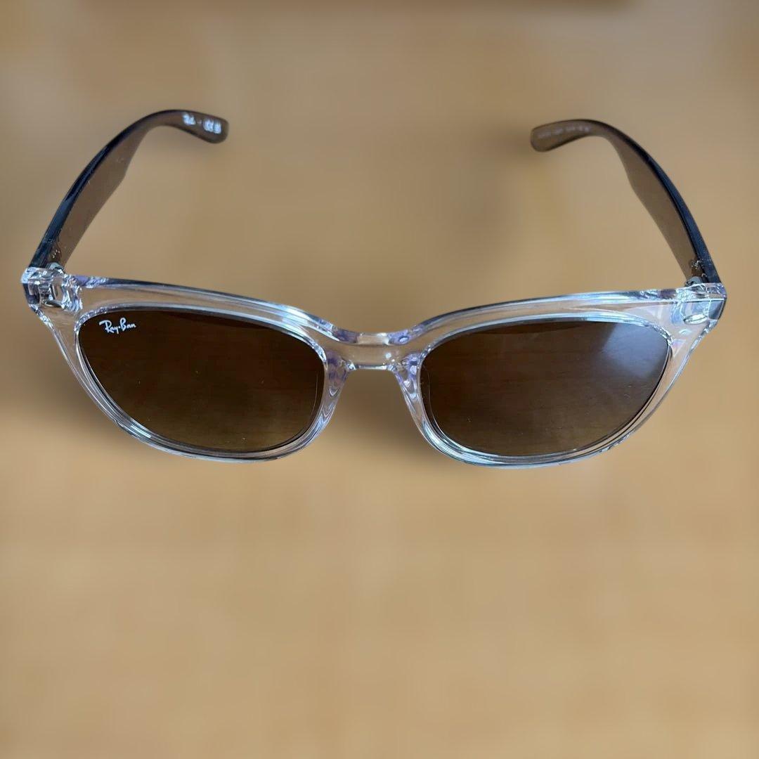 Ray-Ban クリアフレーム サングラス　レンズ グレー