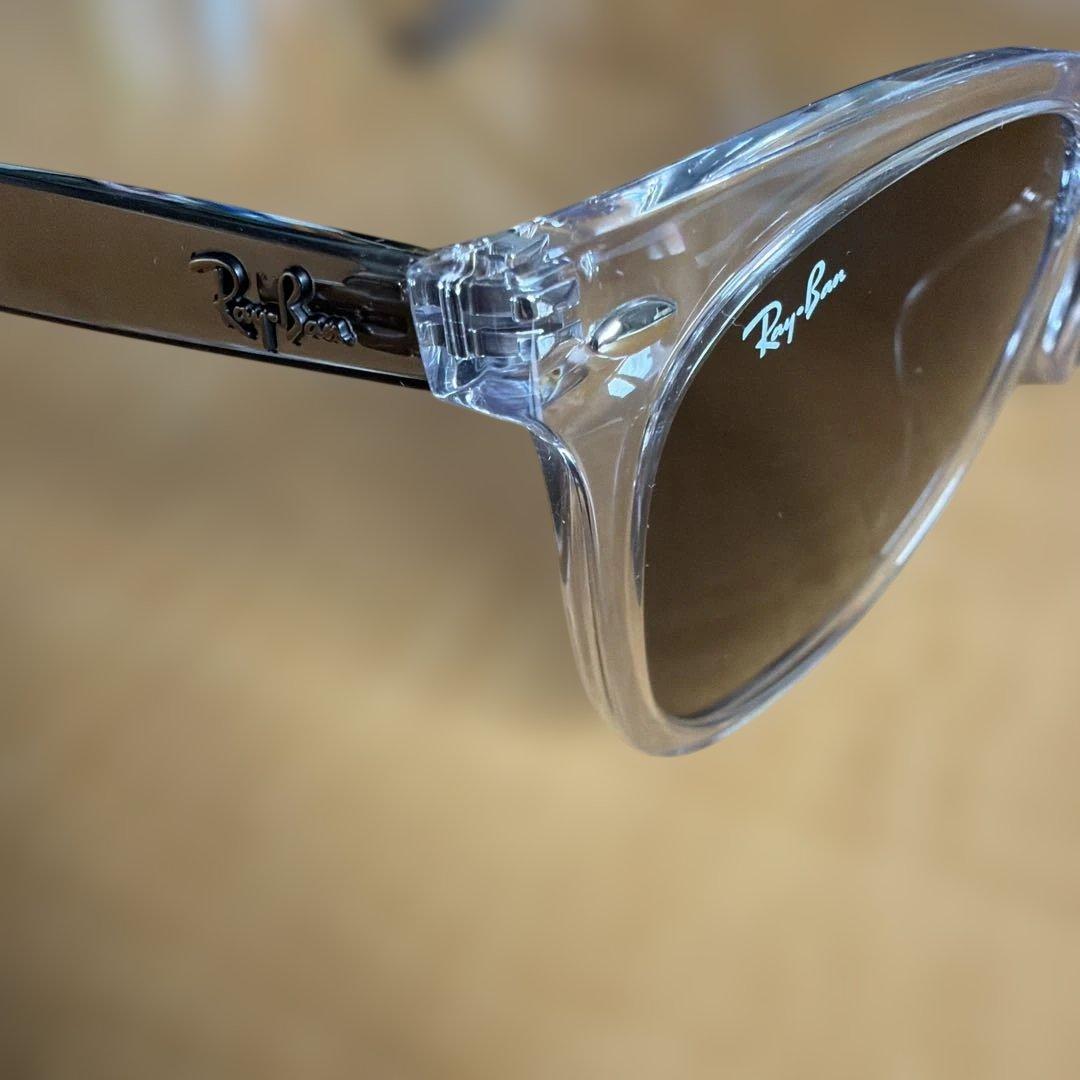 Ray-Ban クリアフレーム サングラス　レンズ グレー