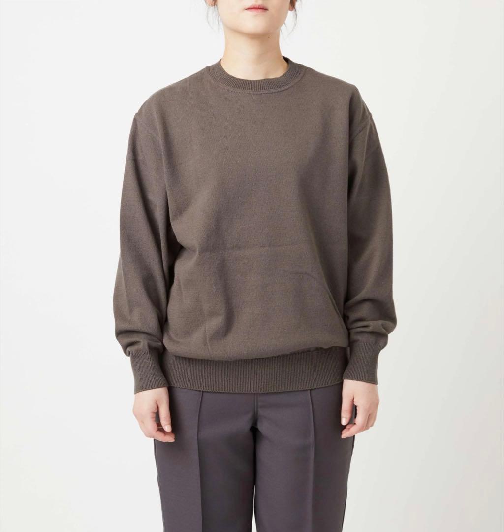 トップス Yonetomi WAVE COTTON KNIT PULLOVER