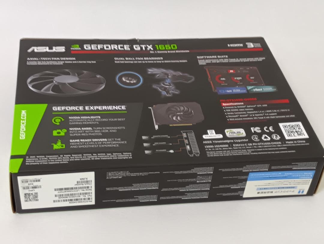 グラフィックボード・グラボ・ビデオカード ASUS GeForce GTX 1650 OC GDDR6 4GB