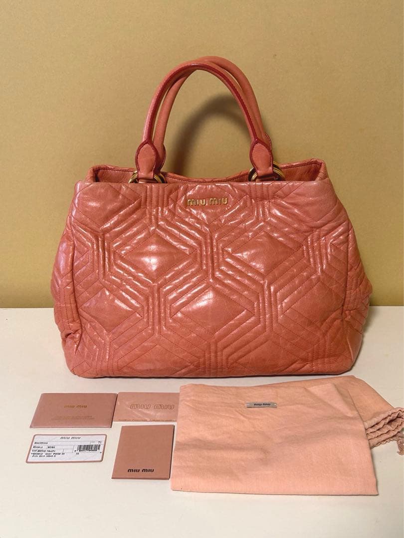 MIU MIU ミュウミュウ 2way トートバッグ