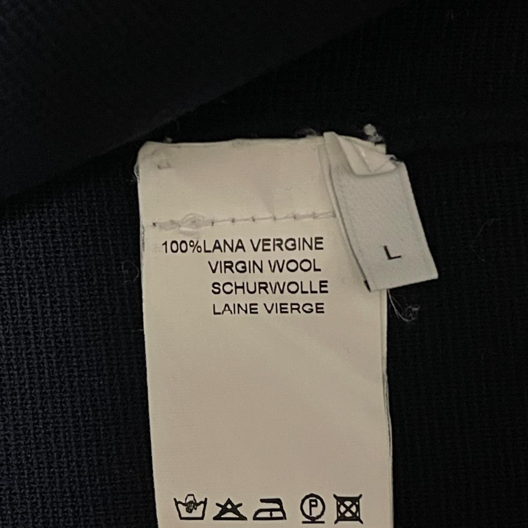 ボリオリ ミラノリブ ダブル ニットジャケット L 美品 ダークネイビー