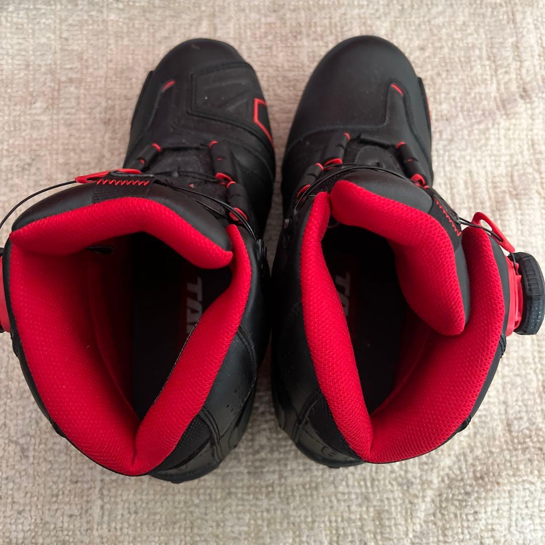 TAICHI バイク用靴 BOAシステム ブラック/レッド