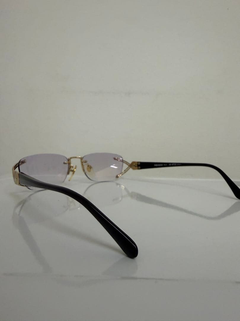 イブサンローラン サングラス ドなし パープル 54□17 度なし　メガネ