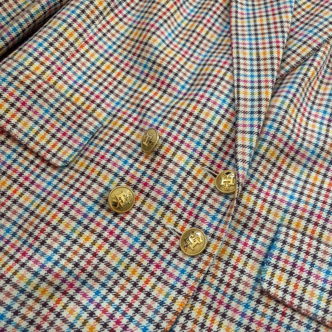 エルメス チェック ジャケット ブレザー スーツ