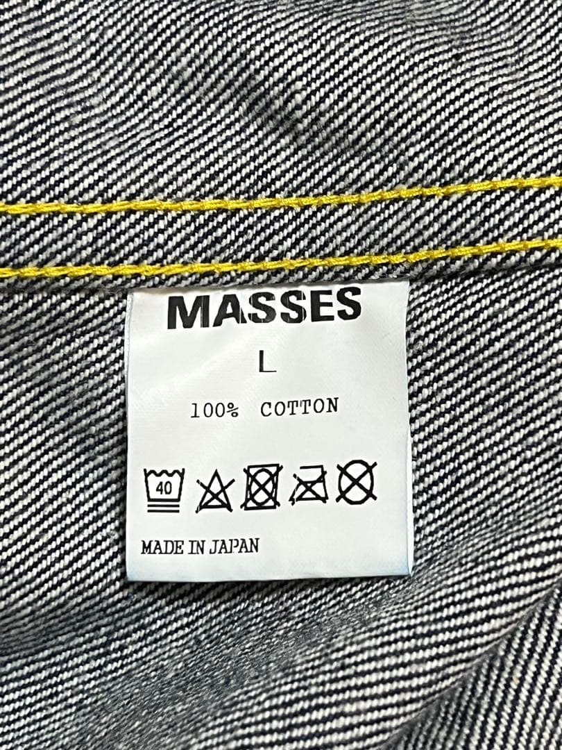 MASSES マシス デニムジャケット 2nd Lサイズ ワンウォッシュ