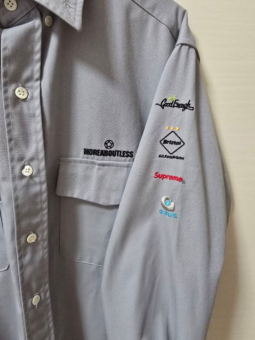 も*こ様 ★MORE ABOUT LESS　コラボ　Supreme　長袖ボタンダ