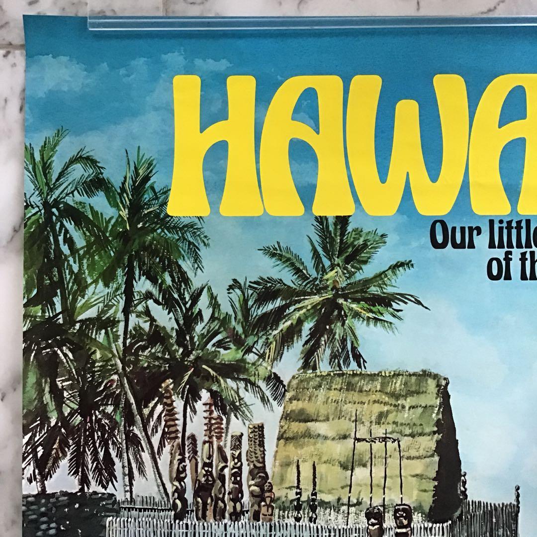 ユナイテッド航空 ハワイ ビンテージ ポスター オリジナル Tiki