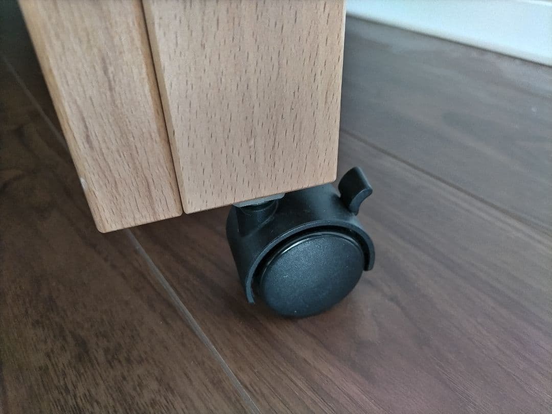 MIKI HOUSE 木製ベビーベッド キャスター付き