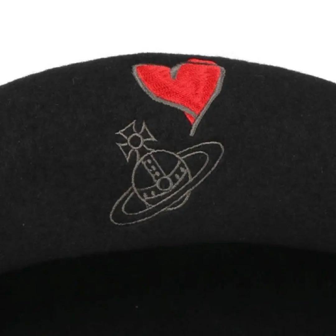Vivienne Westwood ハート刺繍ベレー帽