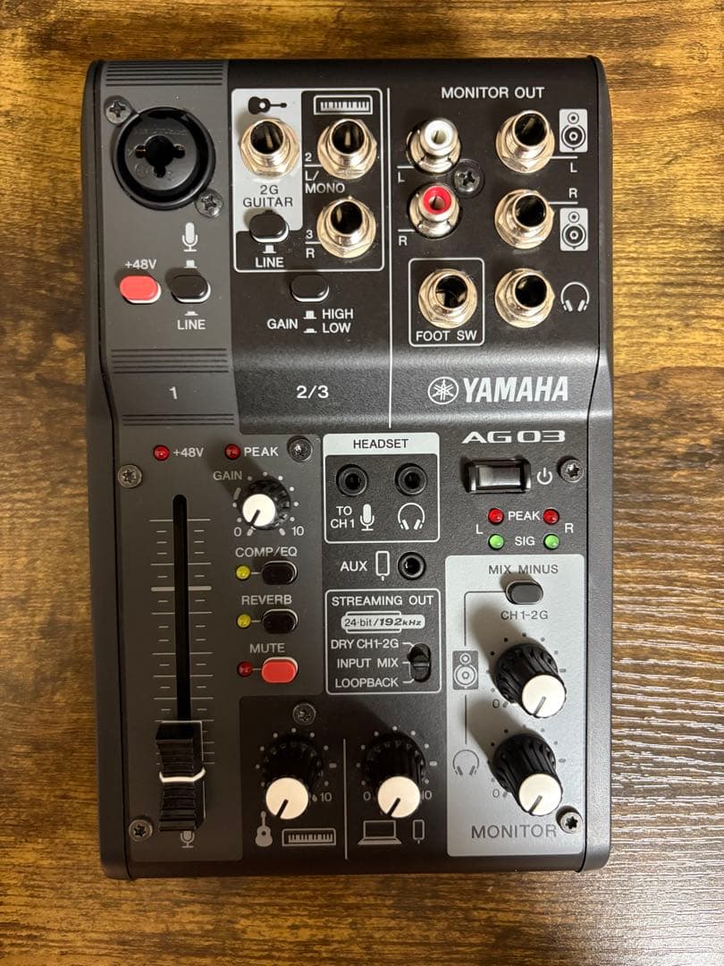 DTM・DAW YAMAHA AG03 MK2 BLACK