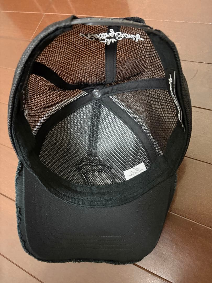 新品 ヨシノリコタケ ローリングストーンズ メッシュキャップ 黒 ブラック