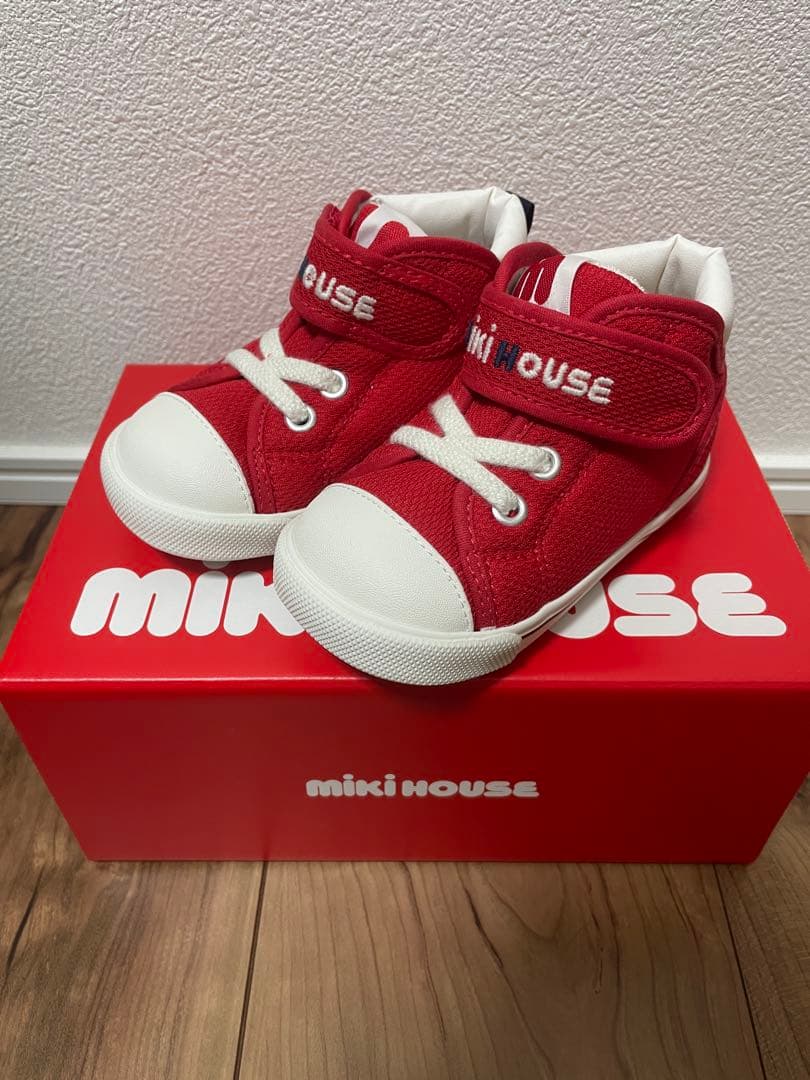 ミキハウス セカンドベビーシューズ 13.5cm 赤