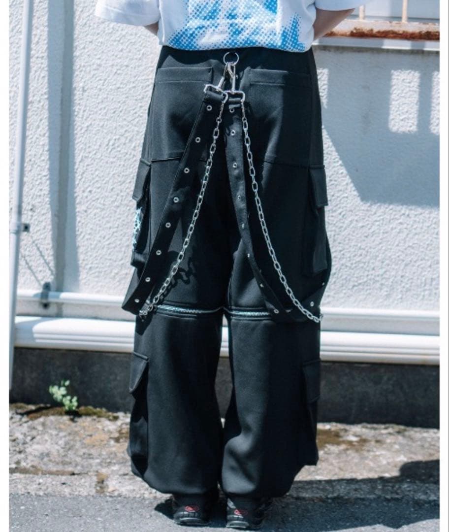 TRAVAS TOKYO/トラバストーキョーサスペンダー付き2WAYカーゴパンツ