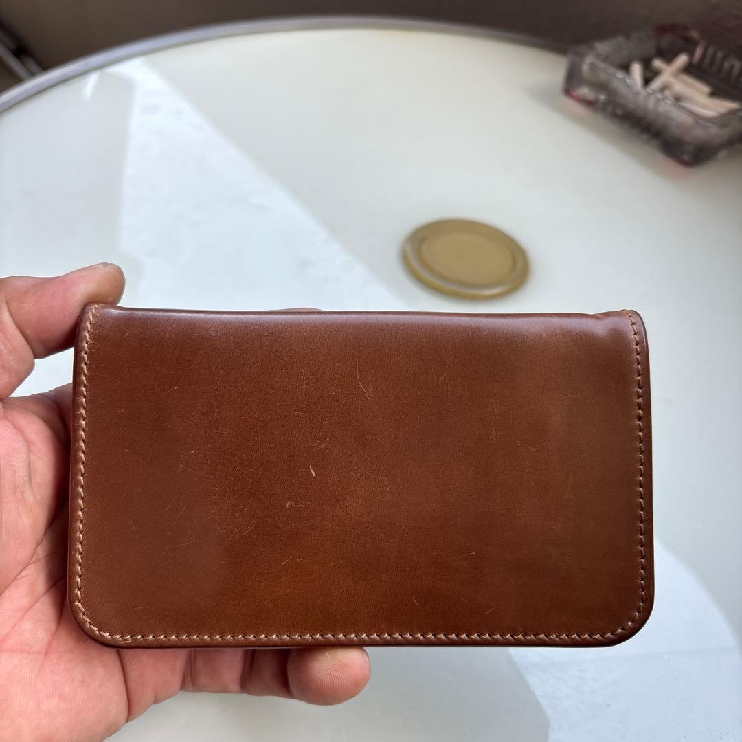 ロブスタレザー　シェルコードバンミドルウォレット