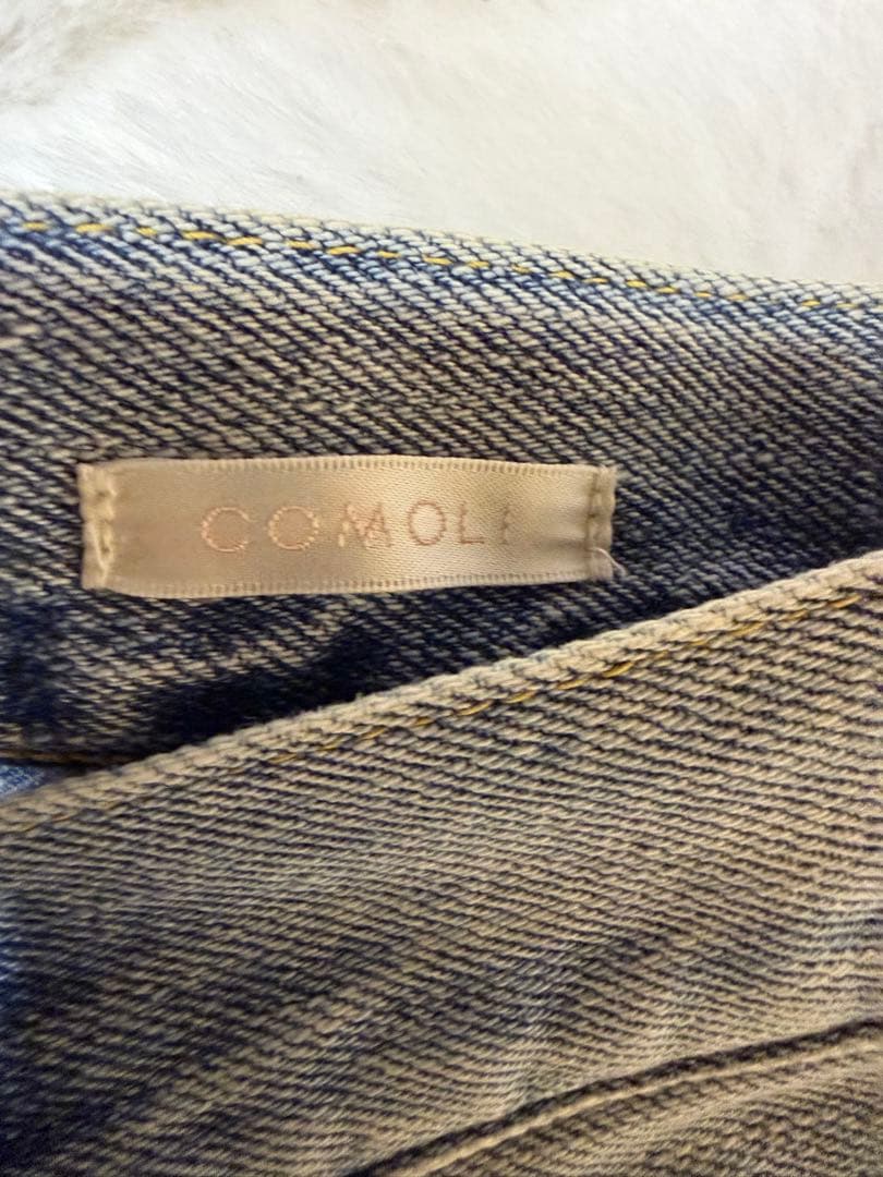 【試着のみ】COMOLI コモリ　デニム 5Pパンツ BLEACH ブリーチ