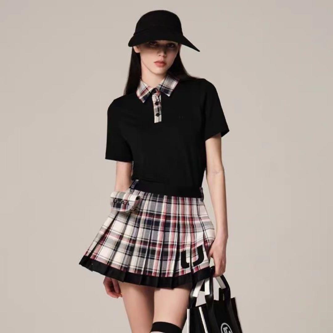 UTAAレディースゴルフシャツスカートセットストレッチサイズS