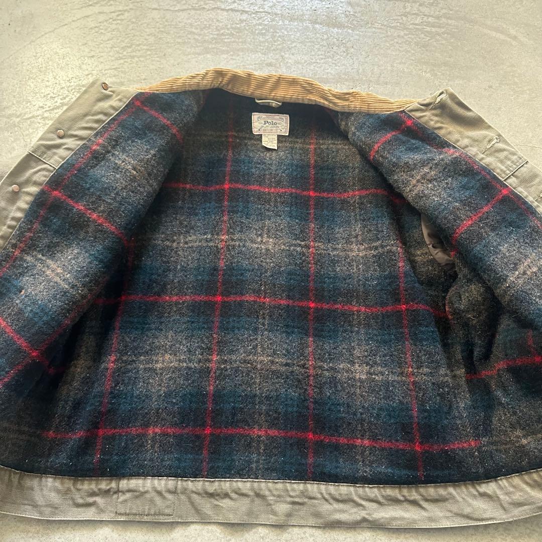 超希少 90s ラルフローレン ダックデニムトラッカー 裏ブランケット 2nd