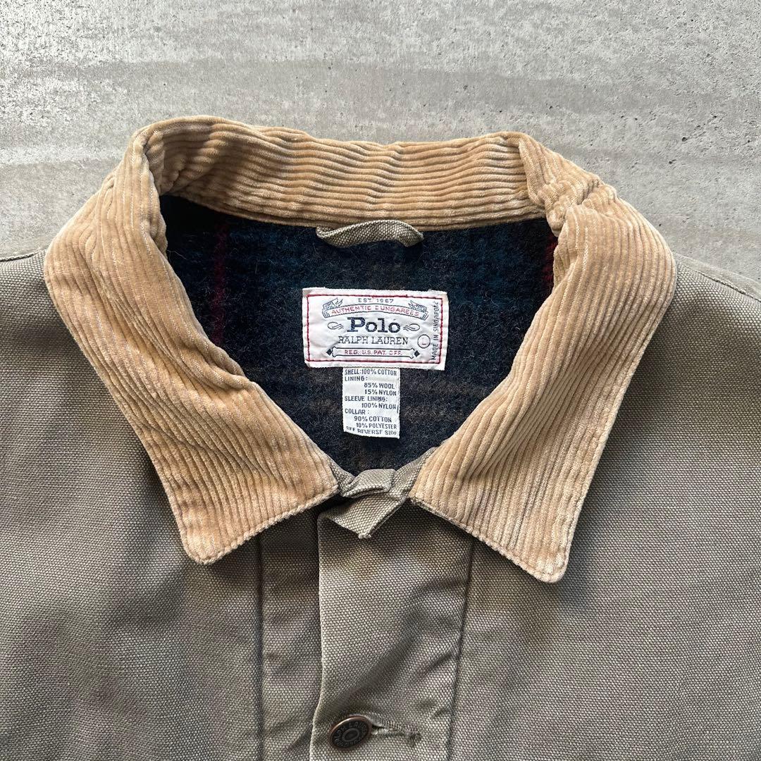 超希少 90s ラルフローレン ダックデニムトラッカー 裏ブランケット 2nd
