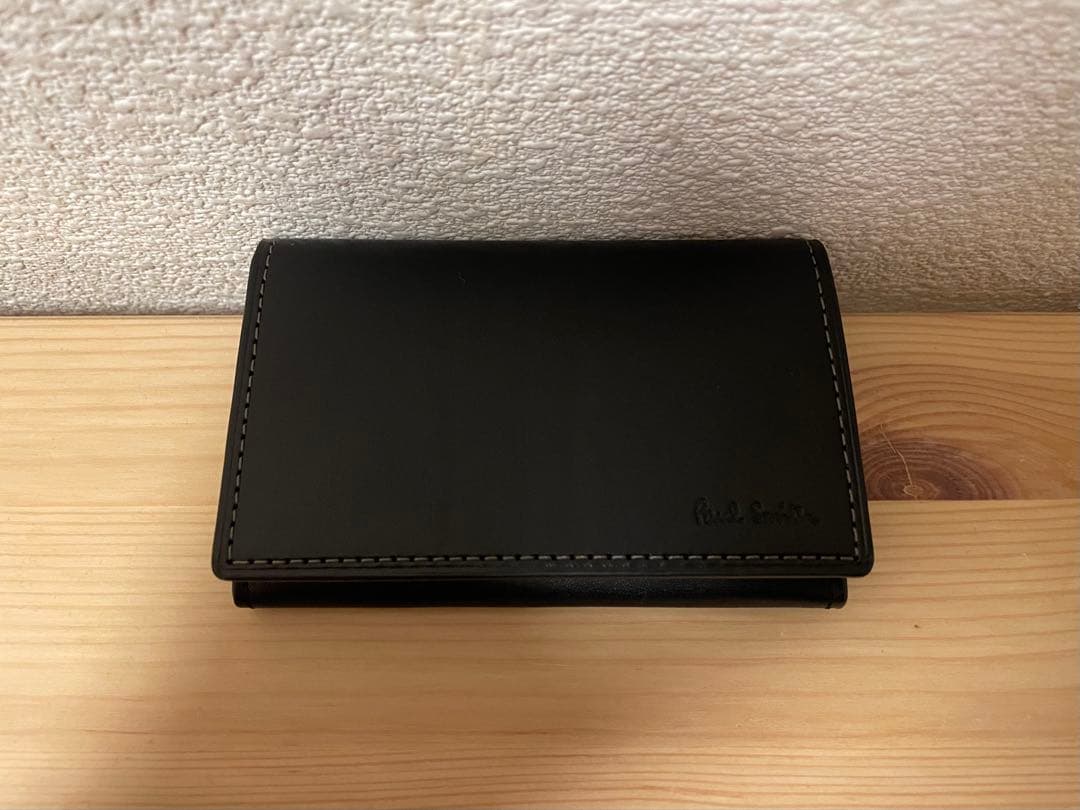 ポールスミス ベジタンストライプトリム 名刺入れ P631