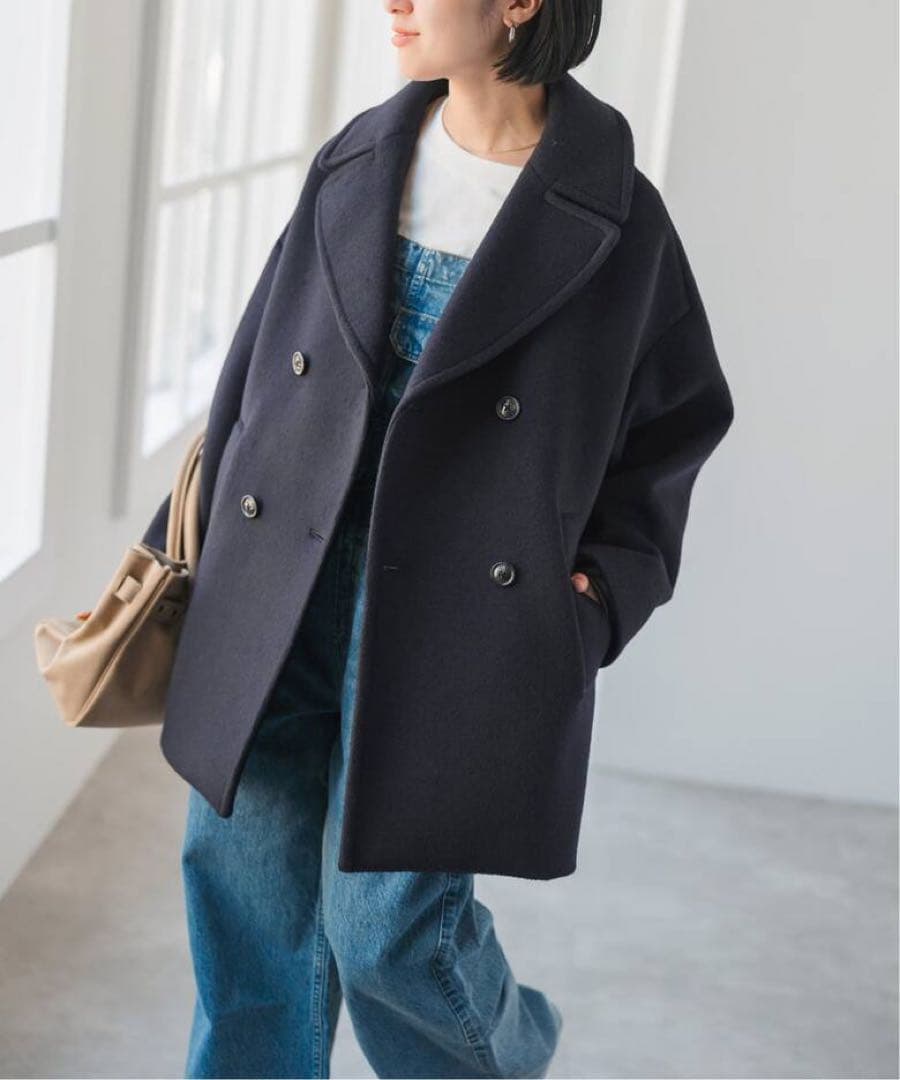 ネイビー　TICCA ティッカ ピーコート　Pコート