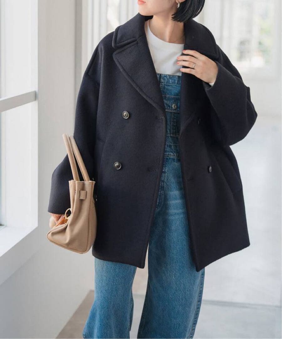 ネイビー　TICCA ティッカ ピーコート　Pコート