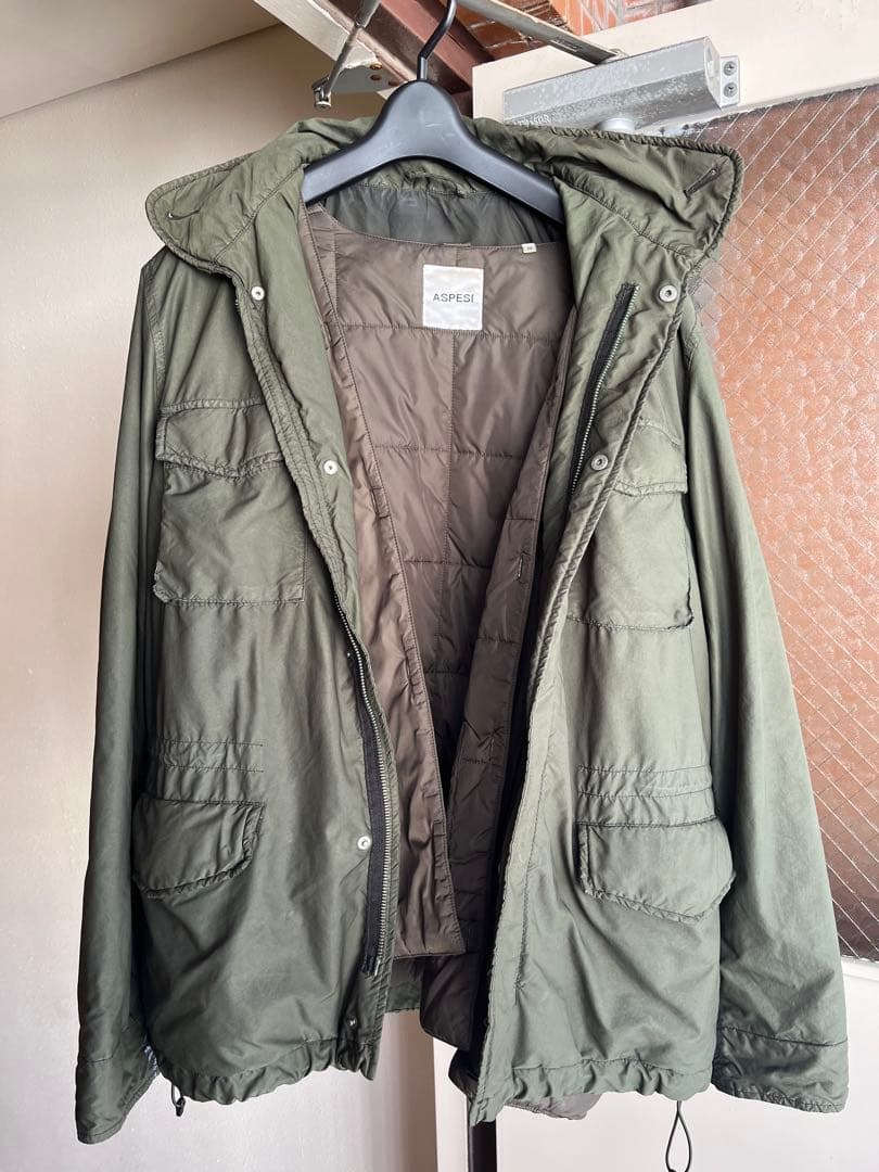 ASPESI M65 ライナー付 ナイロン ミリタリージャケット フィールド