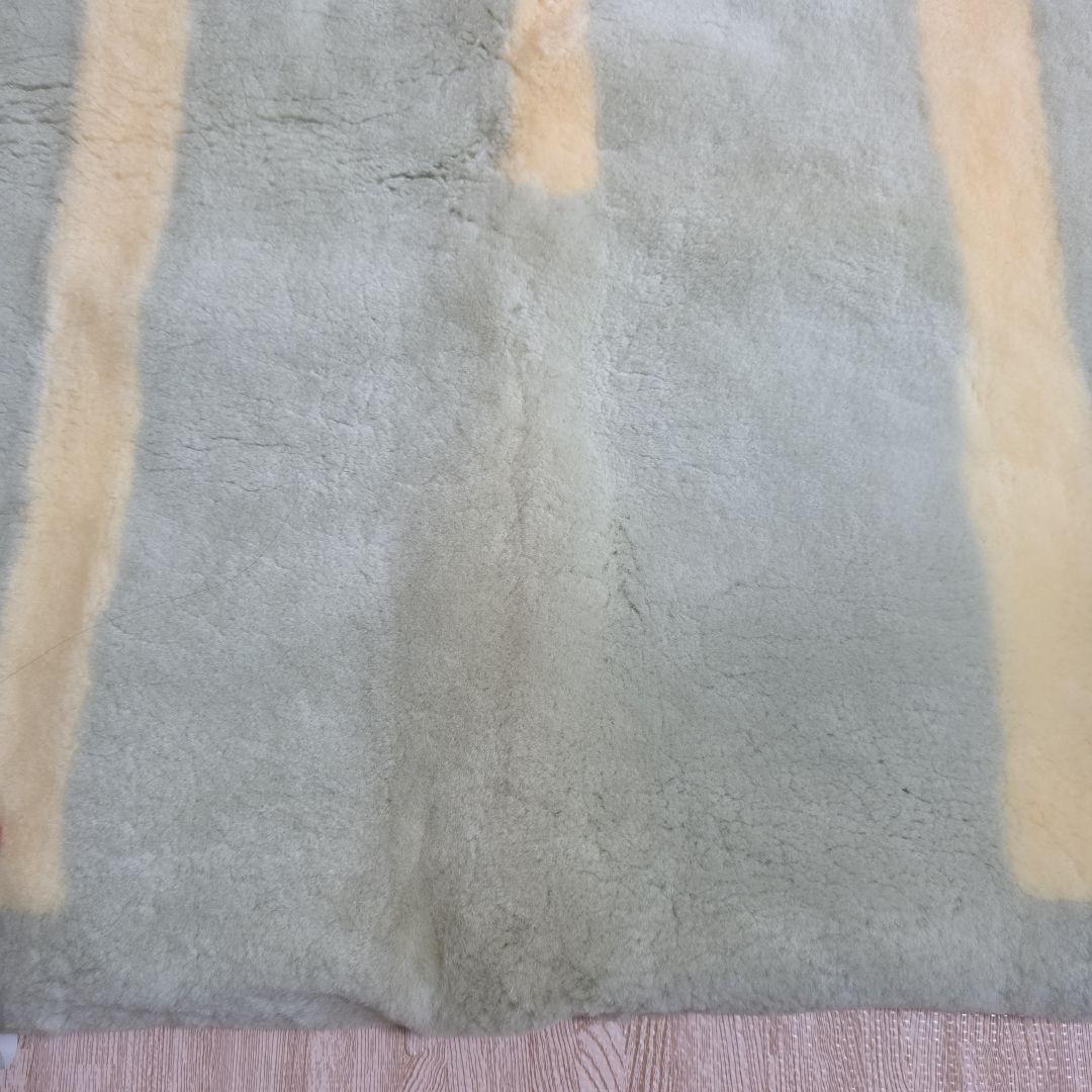 cas-W ムートンシーツ　140×200 cm　キミドリ