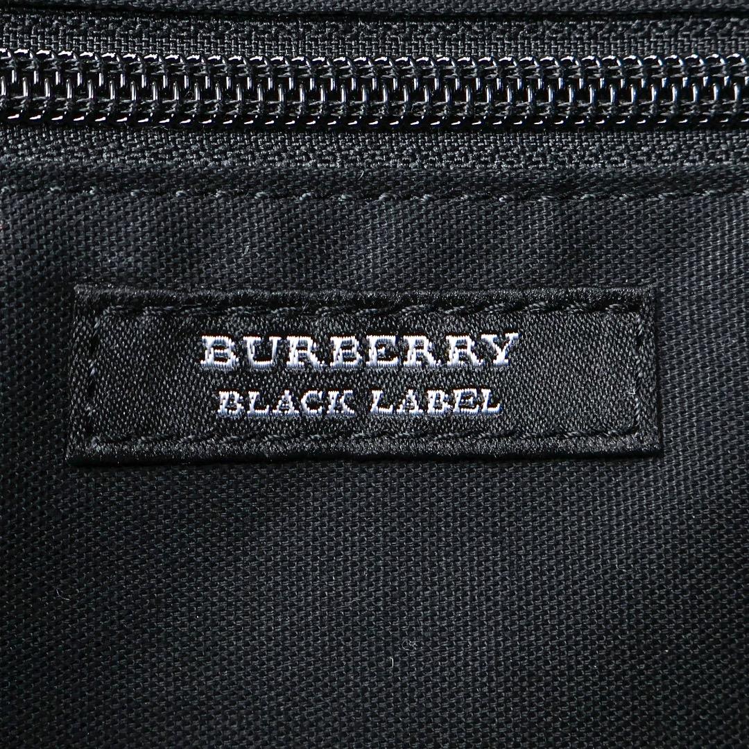 H5254-25◾️バーバリーブラックレーベル　キャンバスビジネスバッグ　Y2K