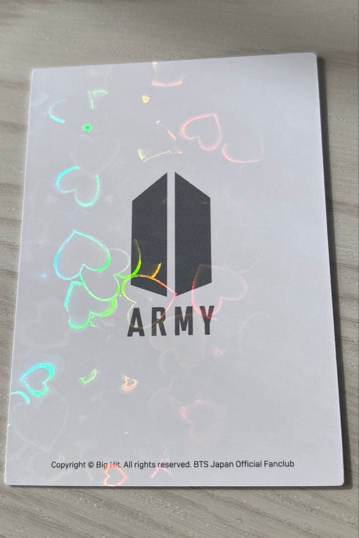 BTS FC更新トレカ ホログラム ジミン