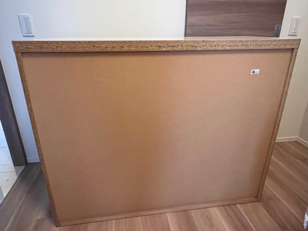 ホワイトウォッシュ 木製チェスト 8引き出し