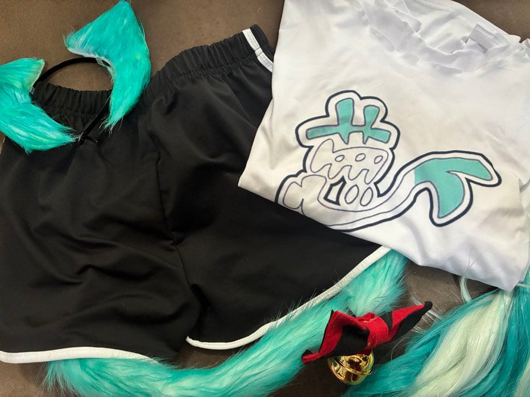 初音ミクDesktop Cute フィギュア 猫耳Tシャツver. コスプレ衣装