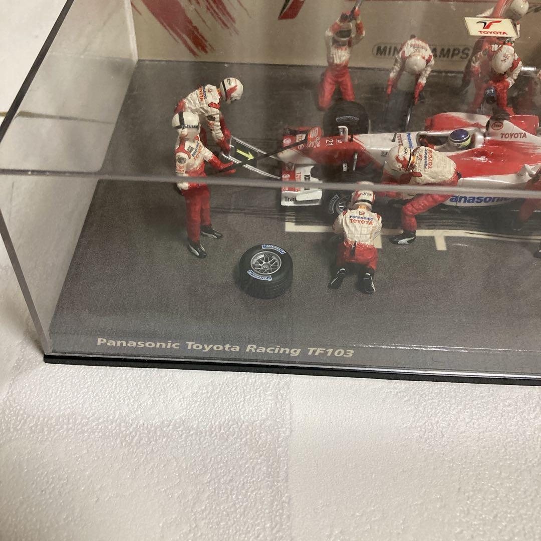 ミニチャンプス トヨタF1 ピットジオラマ ダ・マッタ 1:43中古品