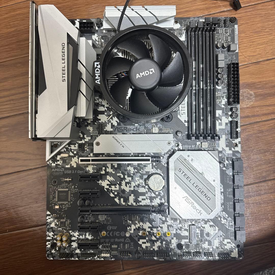 マザーボード Ryzen 5 1600 (AF)Steel Legend B450