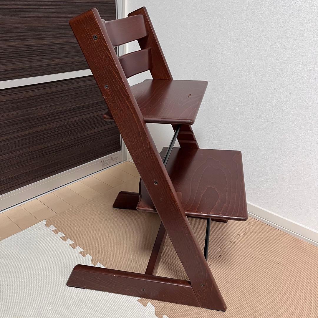 【新型】ストッケ トリップトラップ ウォールナットブラウン　No4