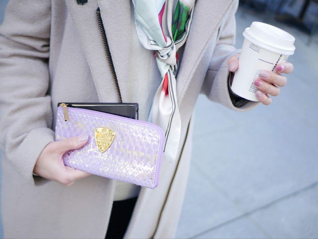 【新品】ATAO　❤️limo パイソンリュクス❤️　ラベンダー　✳️お箱有り