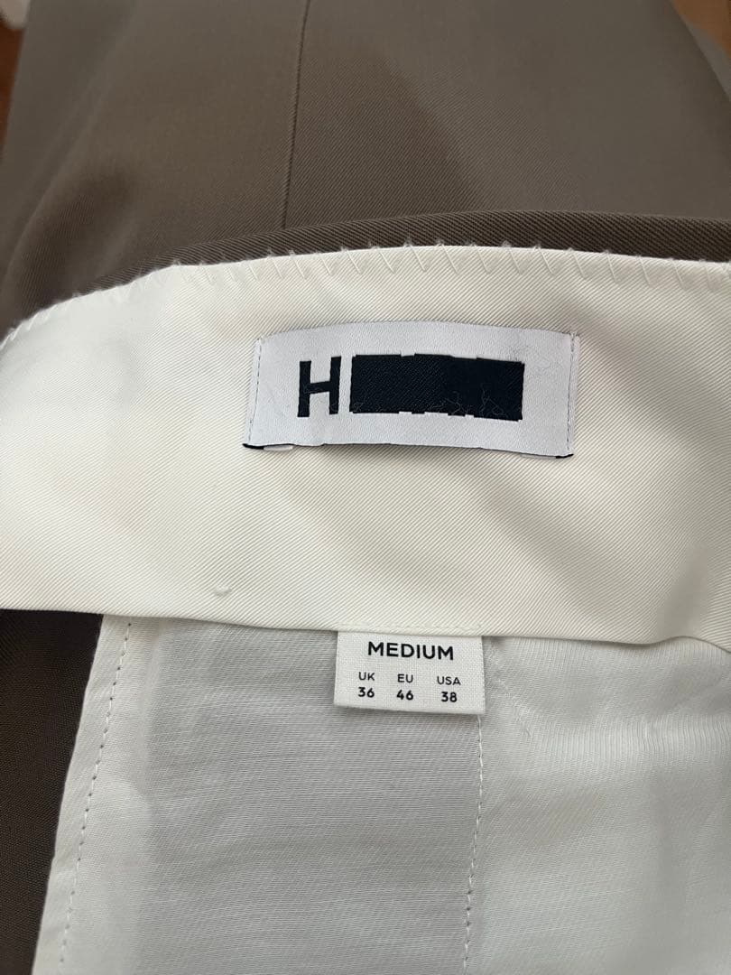 H BEAUTY & YOUTH ウーステッド ヴェイキャント フレア パンツ